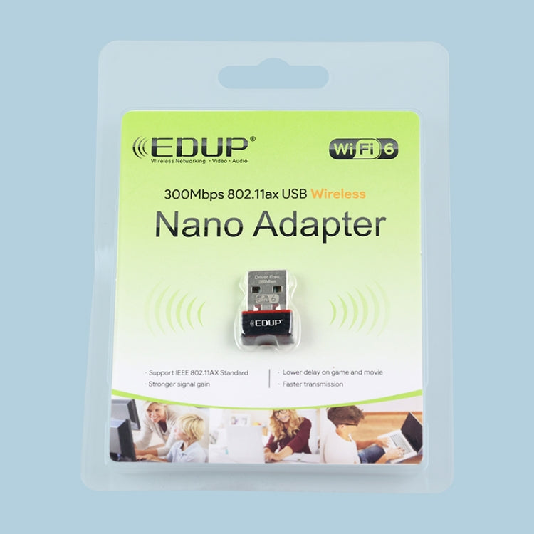 EP-A300 300Mbps WiFi6 USB Free Drive Network Adapter, EP-AX300 EP-A300 300Mbps WiFi6 USB Free Drive Network Adapter, EP-AX300
